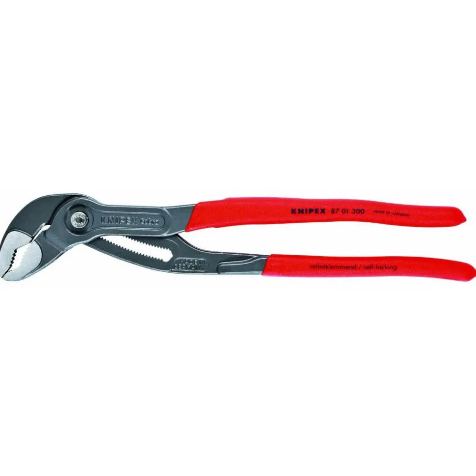 Knipex 12" Cobra High-Tech Water Pump Pliers w/ Plastic Grip 87 01 300