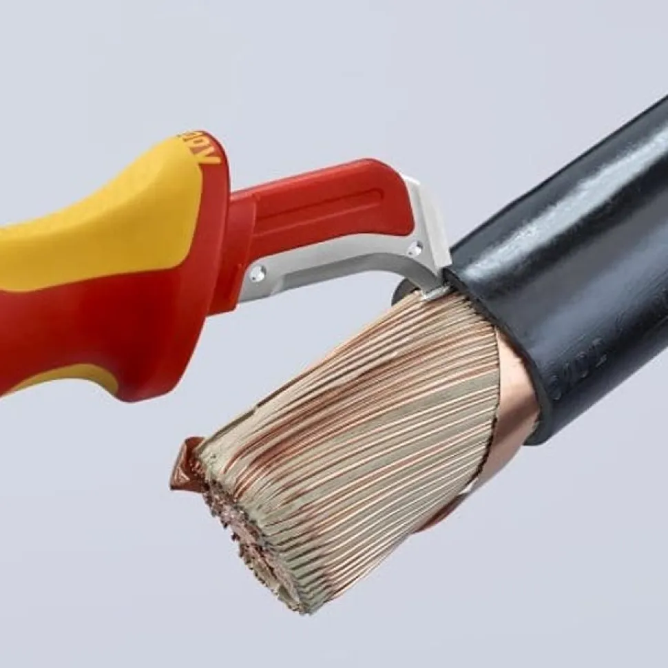 Knipex 7" Dismantling Knife-1000V Insulated 98 55