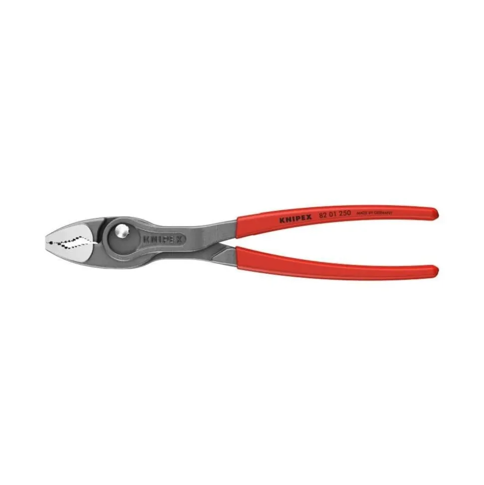 Knipex 10 Inch Steel TwinGrip Slip Joint Pliers with Dipped Handle 82 01 250 SBA