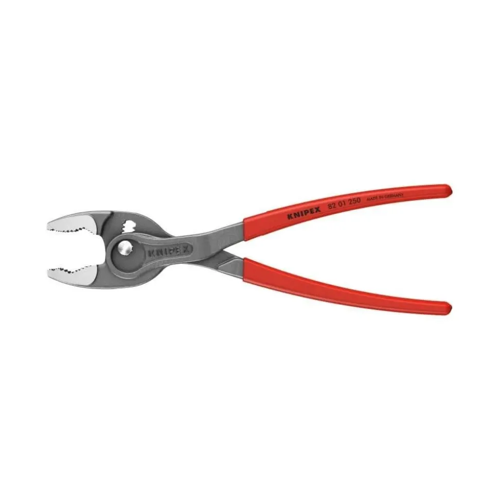 Knipex 10 Inch Steel TwinGrip Slip Joint Pliers with Dipped Handle 82 01 250 SBA