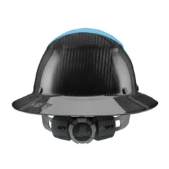Lift Safety Carbon Fiber DAX Full Brim Hard Hat, Blue/Black HDF50C-24CC