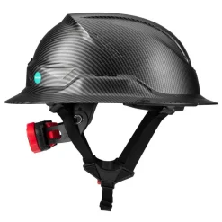 Lift Safety RADIX Type 2 Full‑Brim Non‑Vented Safety Helmet – Carbon HRXF-25CKE2