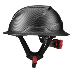 Lift Safety RADIX Type 2 Full‑Brim Non‑Vented Safety Helmet – Carbon HRXF-25CKE2
