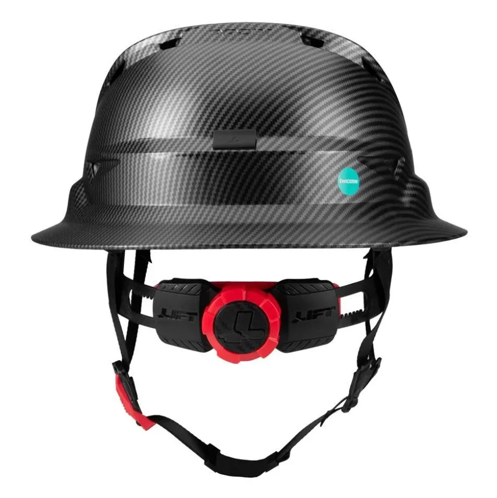 Lift Safety RADIX Type 2 Full‑Brim Vented Safety Helmet – Carbon HRXF-25CKC2