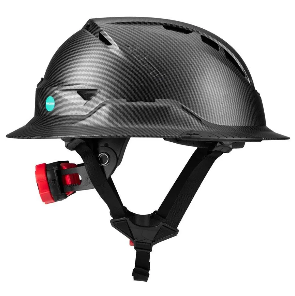 Lift Safety RADIX Type 2 Full‑Brim Vented Safety Helmet – Carbon HRXF-25CKC2