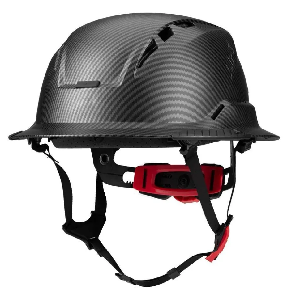 Lift Safety RADIX Type 2 Full‑Brim Vented Safety Helmet – Carbon HRXF-25CKC2