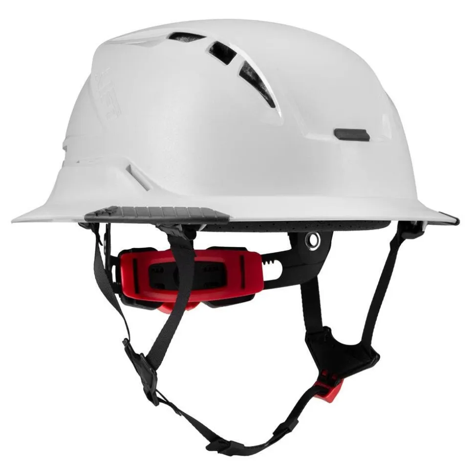 Lift Safety RADIX Type 2 Full‑Brim Vented Safety Helmet – White HRXF-25WC2