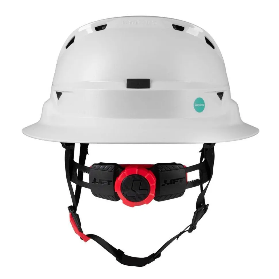 Lift Safety RADIX Type 2 Full‑Brim Vented Safety Helmet – White HRXF-25WC2