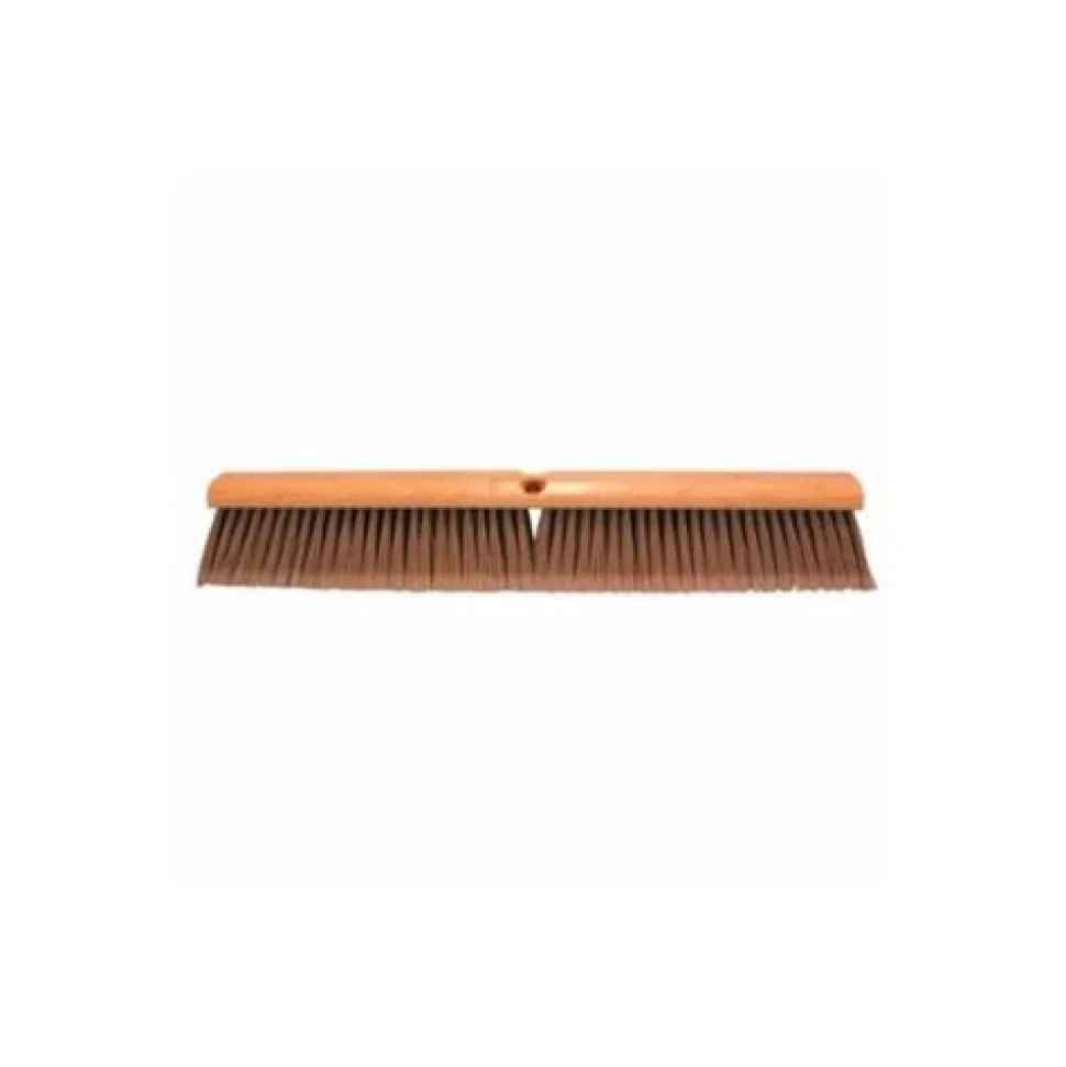 Magnolia Brush Flagged Plastic Fill Line Floor Brush, 24" x 3" Trim Hardwood Block Silver 3724