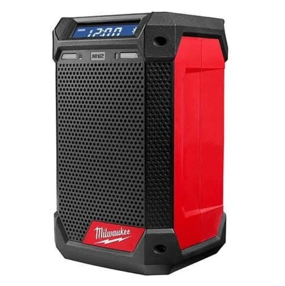 M12 Bluetooth Radio & Charger w/ M12 REDLITHIUM CP2.0/XC4.0 Starter Pack Bundle