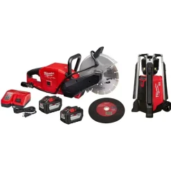 M18 FUEL Brushless Cordless 9" Cut-Off Saw W/ ONE-KEY 12Ah and MX Rocket Light Tower Bundle