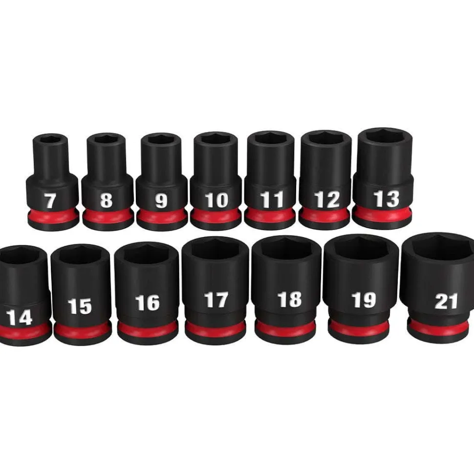 M12 FUEL 3/8" Extended Reach High Speed Ratchet Kit w/ 14 Piece Shockwave Impact Duty 3/8" Drive Socket Set Bundle
