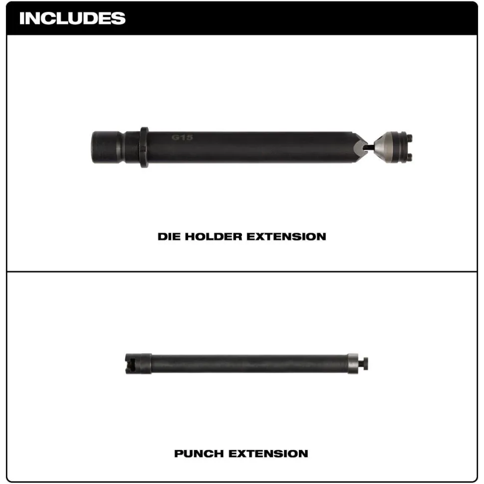 M12 FUEL 16 ga Nibbler Die Holder Extension 49-72-0152