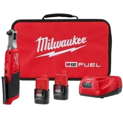 M12 FUEL 1/4" High Speed Ratchet Kit w/ 10 Piece Shockwave Impact Duty 1/4" Drive Bundle