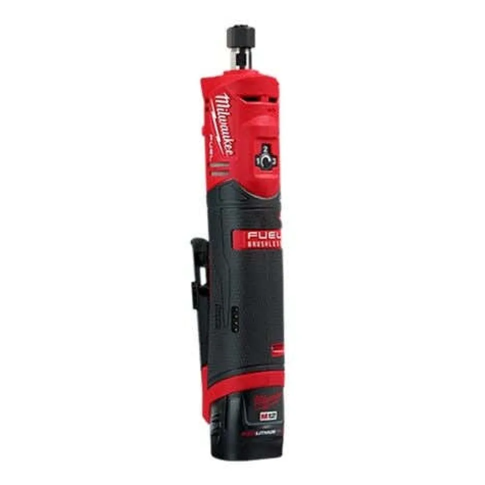 M12 FUEL Installation Drill/Driver Kit w/ M12 FUEL 1/4" Straight Die Grinder Bundle