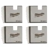 Milwaukee 1" Alloy NPT Portable Pipe Threading Dies (Set of 4) 48-36-1103