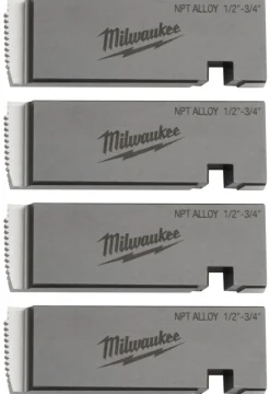 Milwaukee 1/2"-3/4" ALLOY NPT Universal Pipe Threading Dies 48-36-1201