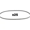 Milwaukee 35-3/8" Bandsaw Blades Extreme Thick Metal Compact 8/10 TPI (25 Pack) 48-39-0606