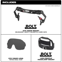 Milwaukee BOLT Eye Visor - Tinted Dual Coat Lens 48-73-1415