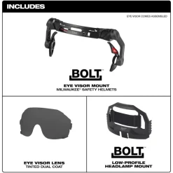 Milwaukee BOLT Eye Visor - Tinted Dual Coat Lens 48-73-1416