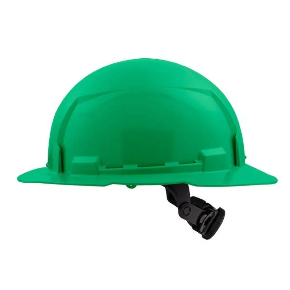 Milwaukee BOLT Hard Hat Unvented, Class E Full Brim 6pt Suspension - Green 48-73-1127
