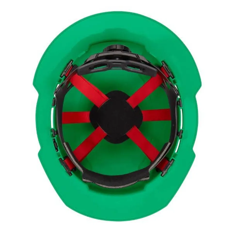 Milwaukee BOLT Hard Hat Unvented, Class E Full Brim 6pt Suspension - Green 48-73-1127