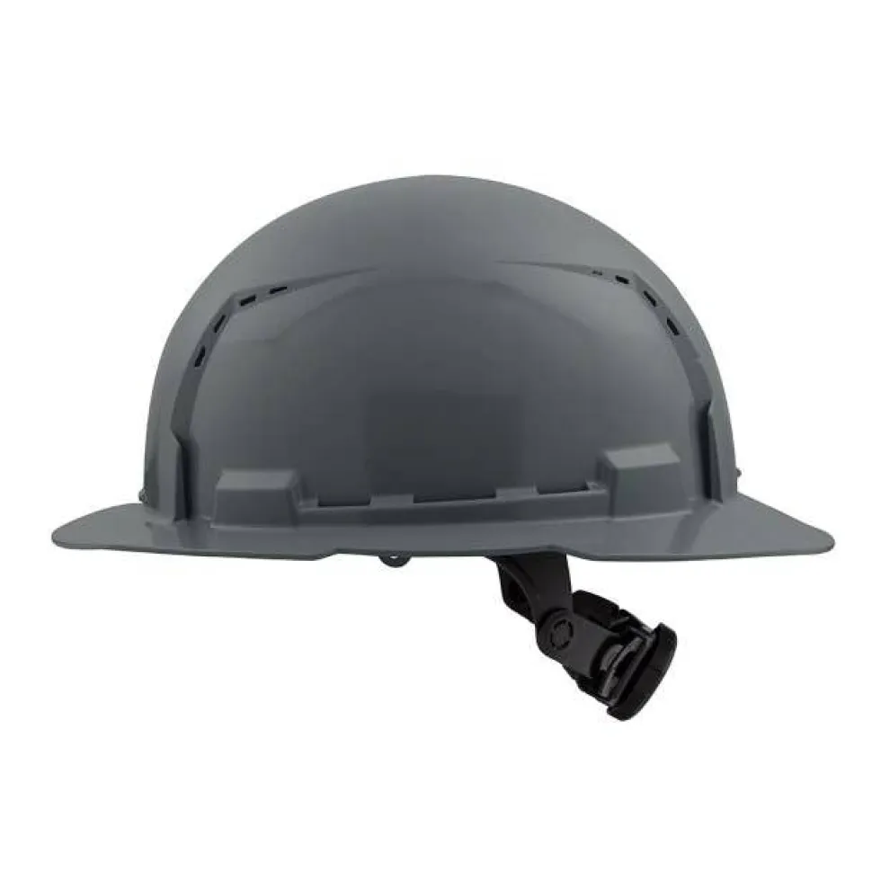 Milwaukee BOLT Hard Hat Vented, Class C Full Brim 6pt Suspension - Grey 48-73-1235