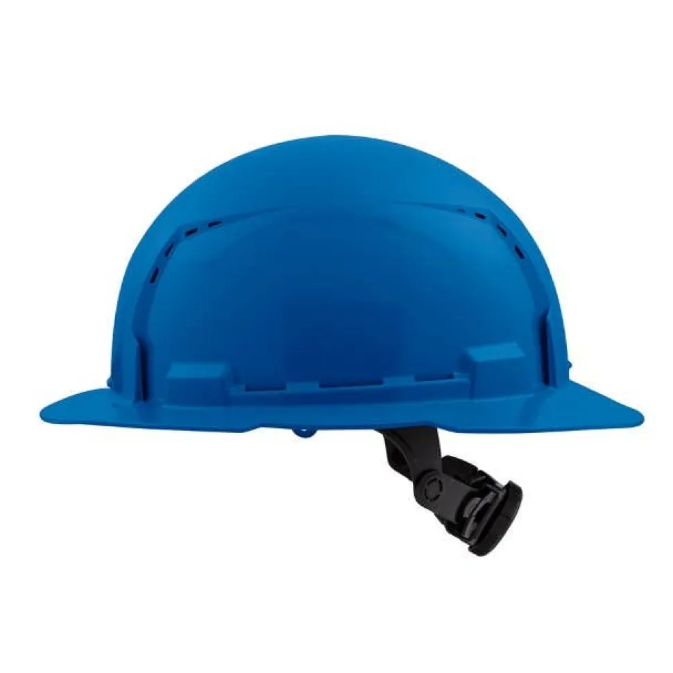Milwaukee BOLT Hard Hat Vented, Class C Full Brim 6pt Suspension - Blue 48-73-1225