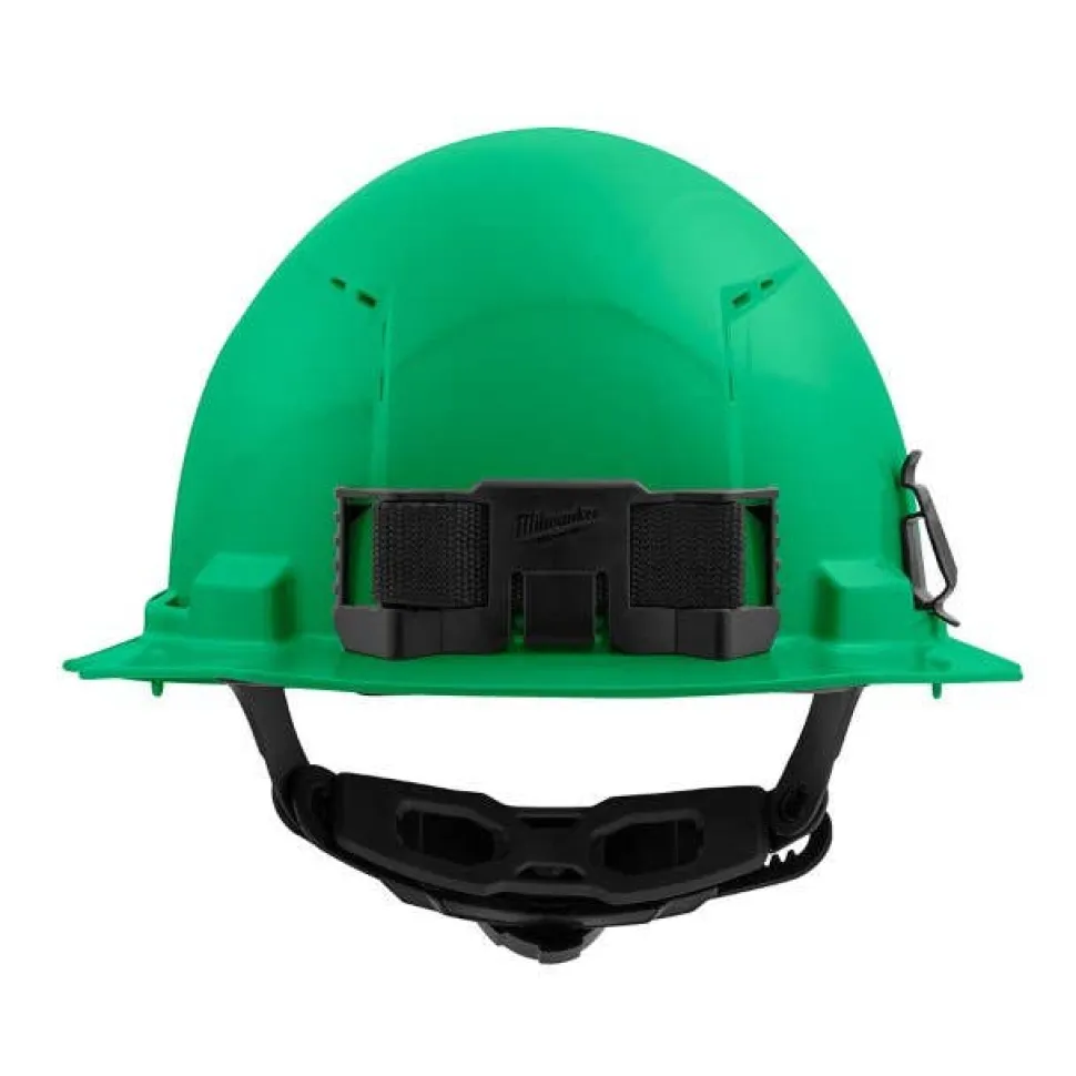 Milwaukee BOLT Hard Hat Vented, Class C Full Brim 6pt Suspension - Green 48-73-1227