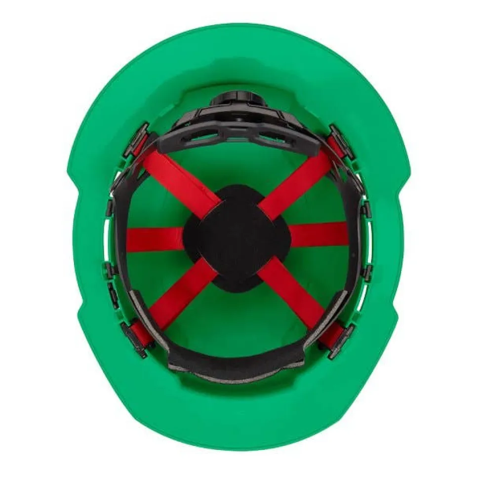 Milwaukee BOLT Hard Hat Vented, Class C Full Brim 6pt Suspension - Green 48-73-1227