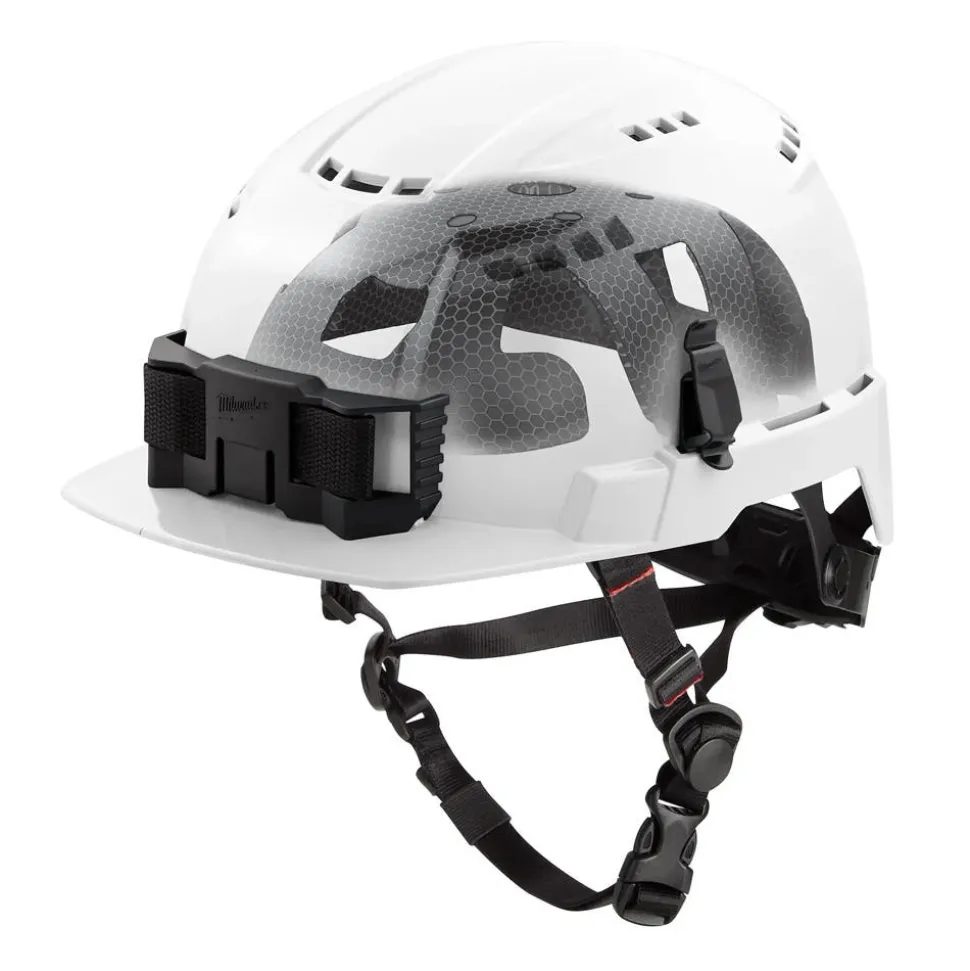 Milwaukee BOLT Type 2, Class C Vented Front Brim Safety Helmet w/ IMPACT ARMOR Liner - White 48-73-1364