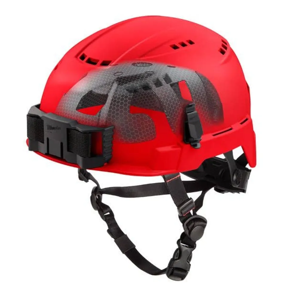 Milwaukee BOLT Type 2, Class C Vented Safety Helmet w/ IMPACT ARMOR Liner - Red 48-73-1358