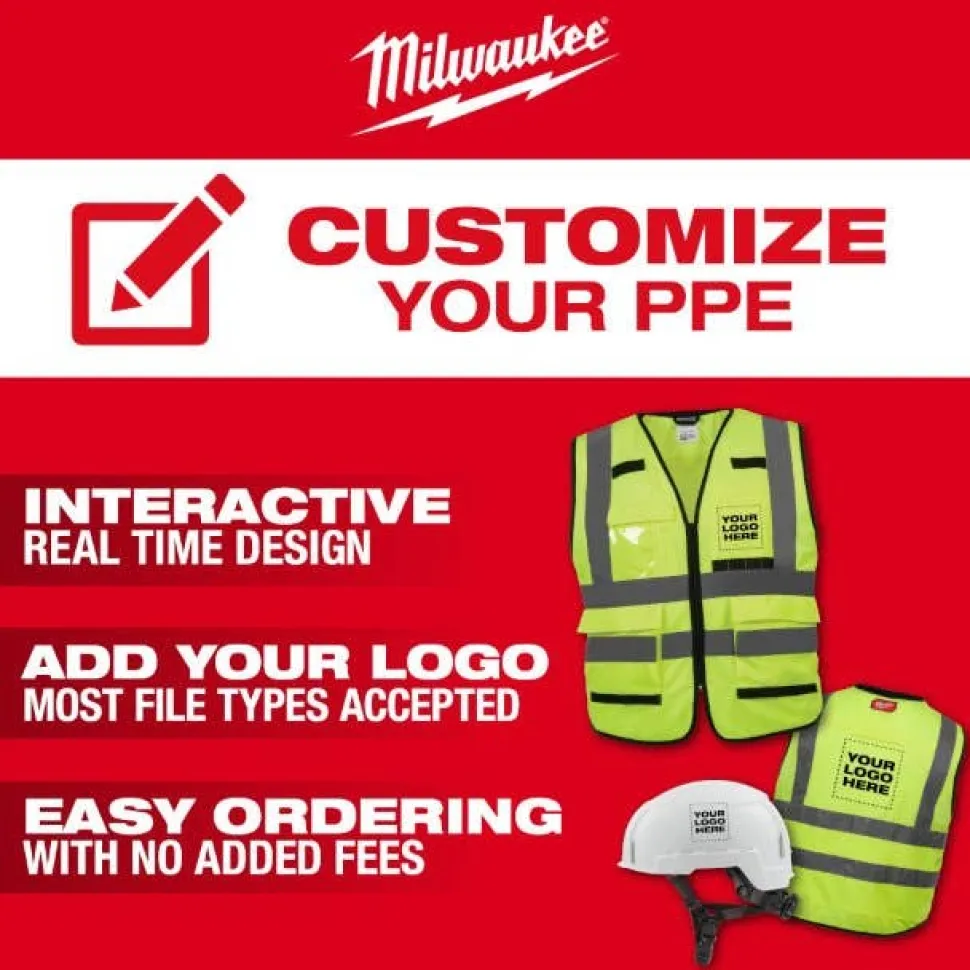 Milwaukee BOLT Type 2, Class C Vented Front Brim Safety Helmet w/ IMPACT ARMOR Liner - Grey 48-73-1380