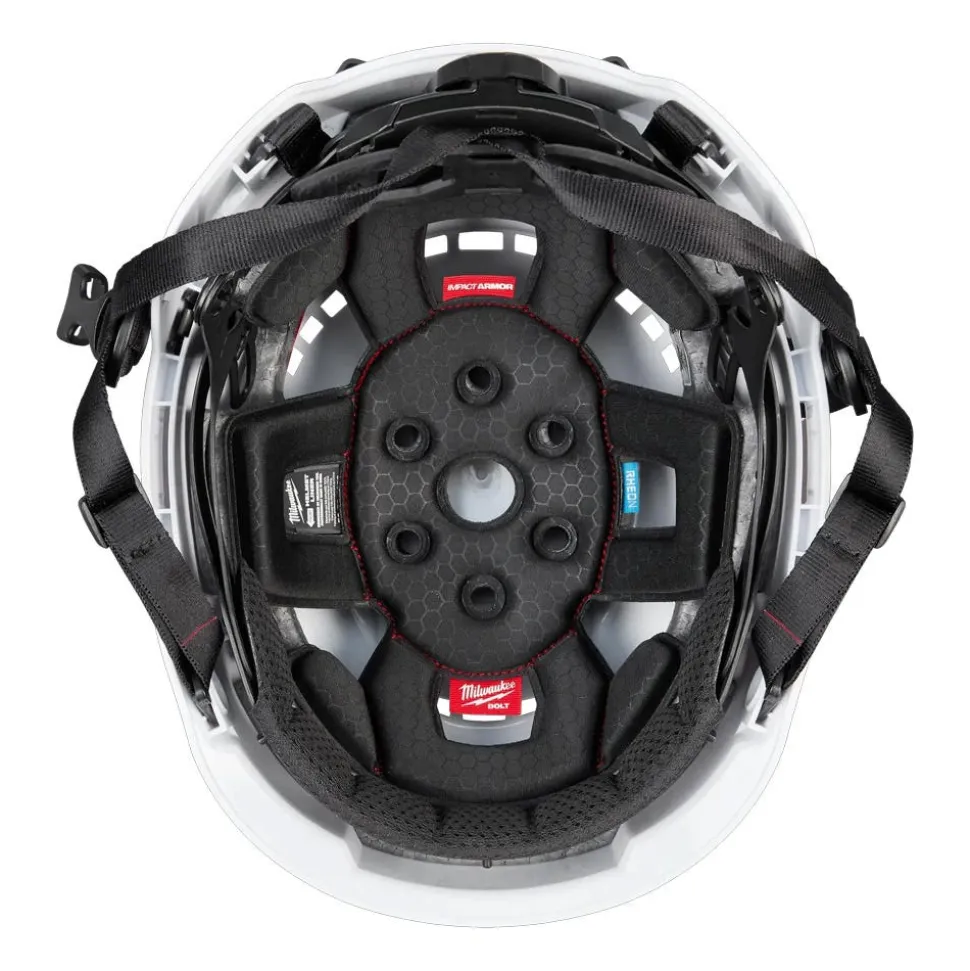 Milwaukee BOLT Type 2, Class C Vented Safety Helmet w/ IMPACT ARMOR Liner - White 48-73-1350