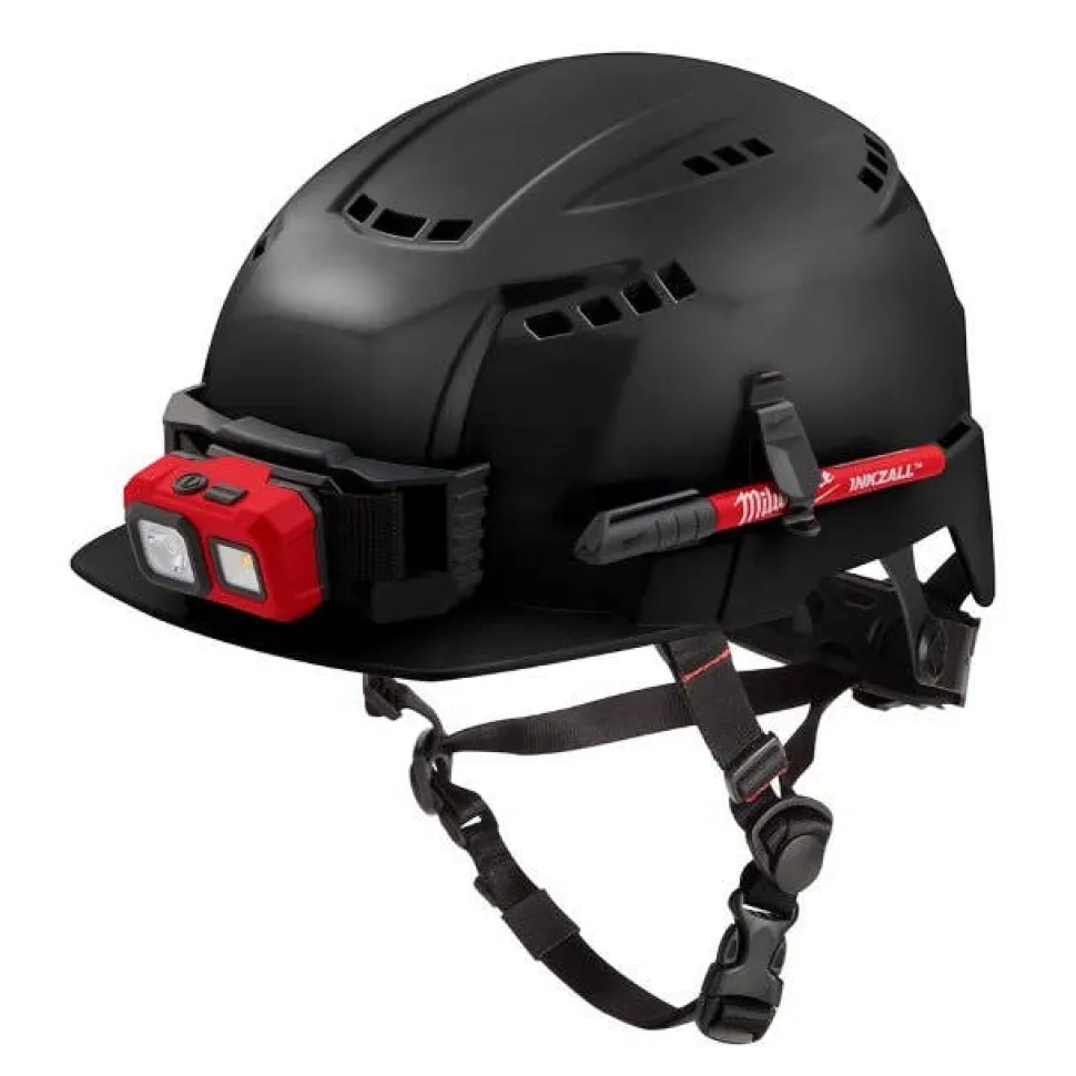 Milwaukee BOLT Type 2, Class C Vented Front Brim Safety Helmet - Black 48-73-1330