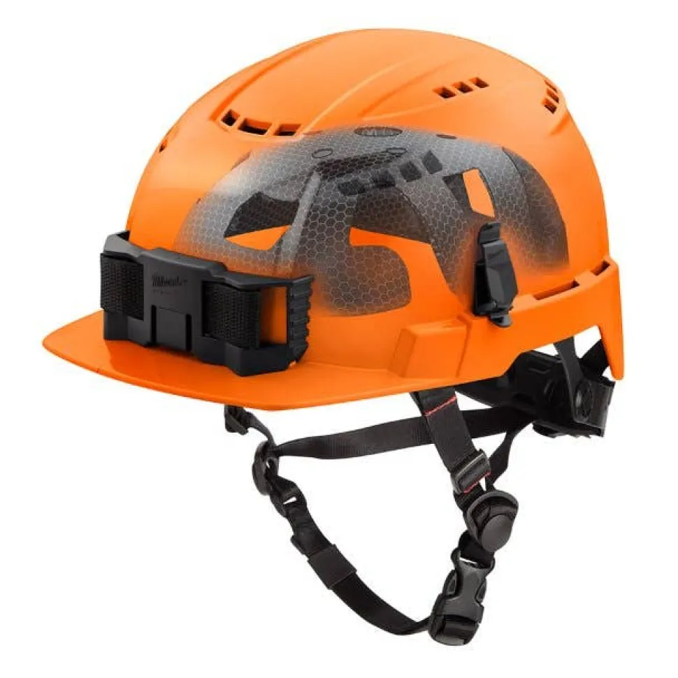 Milwaukee BOLT Type 2, Class C Vented Front Brim Safety Helmet w/ IMPACT ARMOR Liner - Orange 48-73-1376