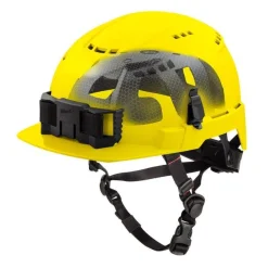 Milwaukee BOLT Type 2, Class C Vented Front Brim Safety Helmet w/ IMPACT ARMOR Liner - Yellow 48-73-1366