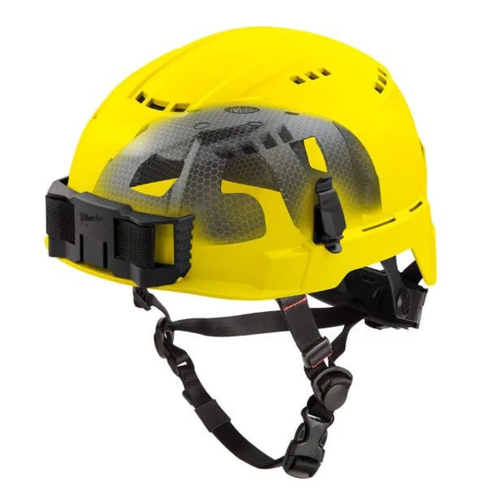 Milwaukee BOLT Type 2, Class C Vented Safety Helmet w/ IMPACT ARMOR Liner - Yellow 48-73-1352