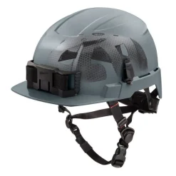 Milwaukee BOLT Type 2, Class E Unvented Front Brim Safety Helmet w/ IMPACT ARMOR Liner - Grey 48-73-1381