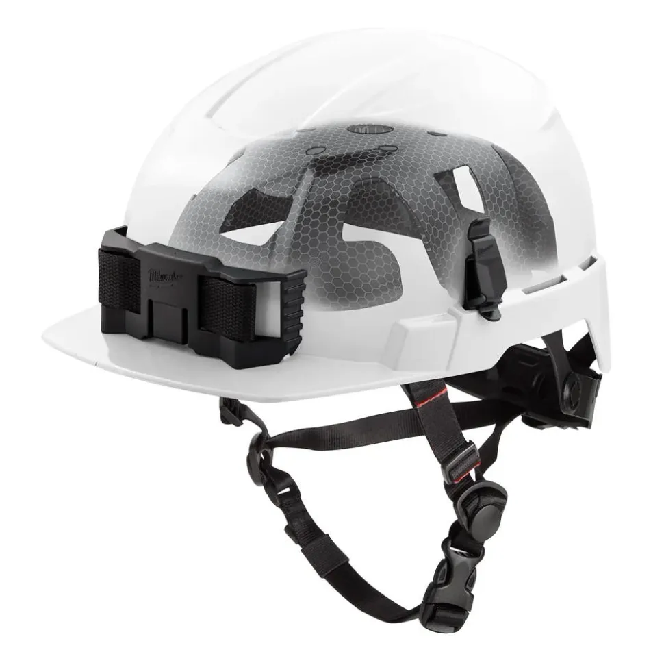 Milwaukee BOLT Type 2, Class E Unvented Front Brim Safety Helmet w/ IMPACT ARMOR Liner - White 48-73-1365