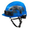 Milwaukee BOLT Type 2, Class E Unvented Front Brim Safety Helmet w/ IMPACT ARMOR Liner - Blue 48-73-1369