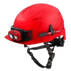 Milwaukee BOLT Type 2, Class E Unvented Front Brim Safety Helmet - Red 48-73-1329
