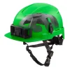 Milwaukee BOLT Type 2, Class E Unvented Front Brim Safety Helmet w/ IMPACT ARMOR Liner - Green 48-73-1371