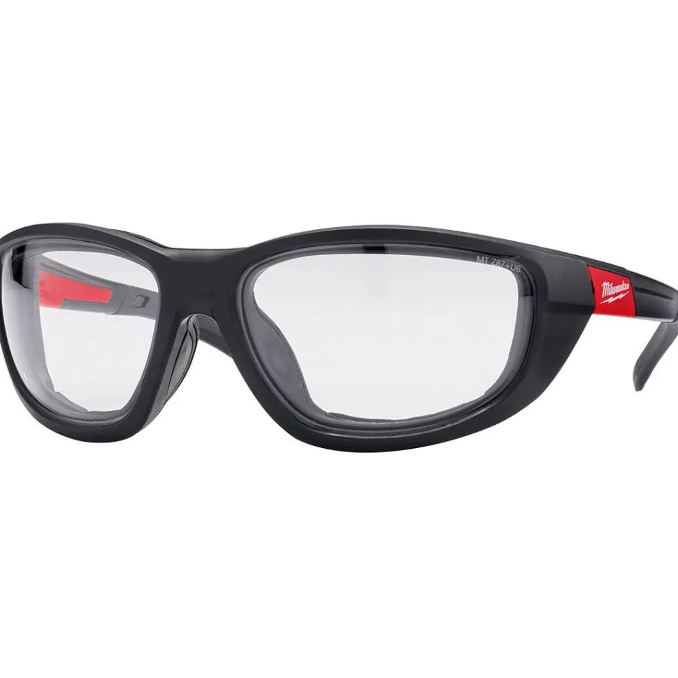 Milwaukee Clear High Performance Safety Glasses w/ Gasket & Fog-Free Lenses 48-73-2040