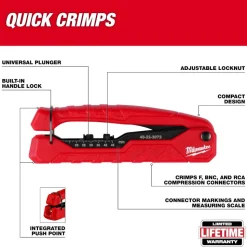 Milwaukee Coax Compression Crimper 48-22-3072