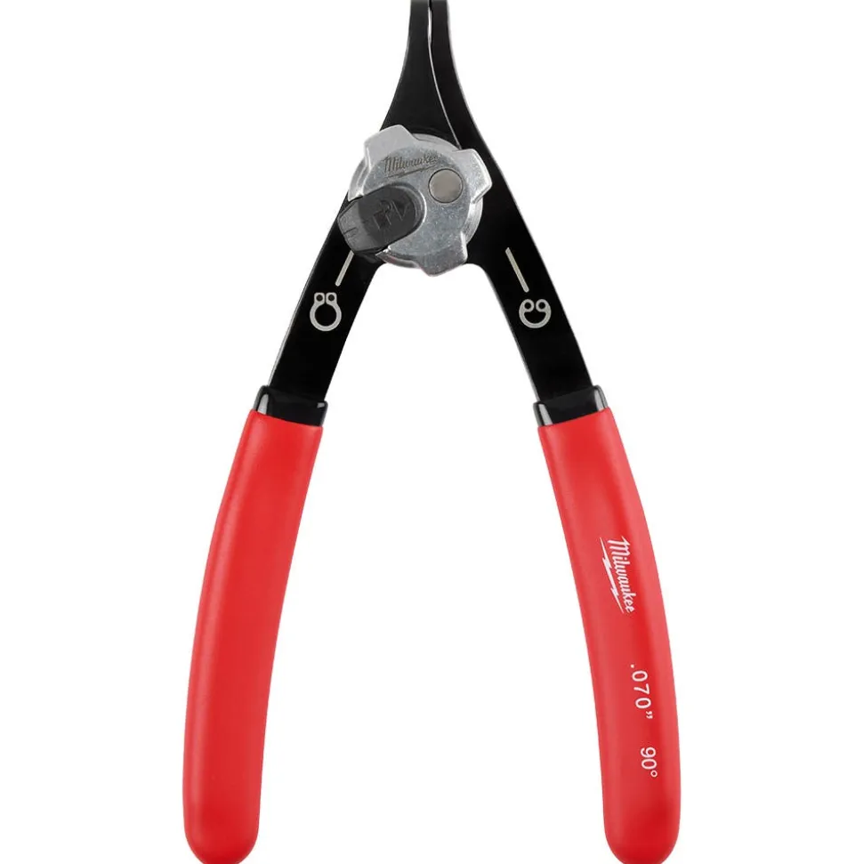 Milwaukee .070" Convertible Snap Ring Pliers - 90 degree 48-22-6538