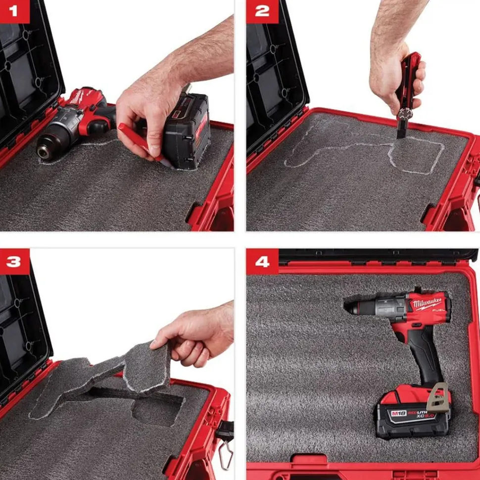 Milwaukee Customizable Foam Insert for Packout Cases 48-22-8451