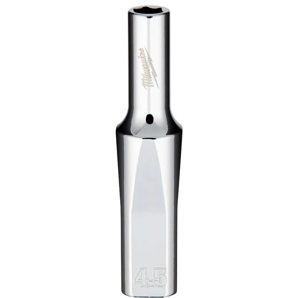 Milwaukee 1/4" Drive 4.5mm Deep 6-Point Chrome Socket 45-34-4011