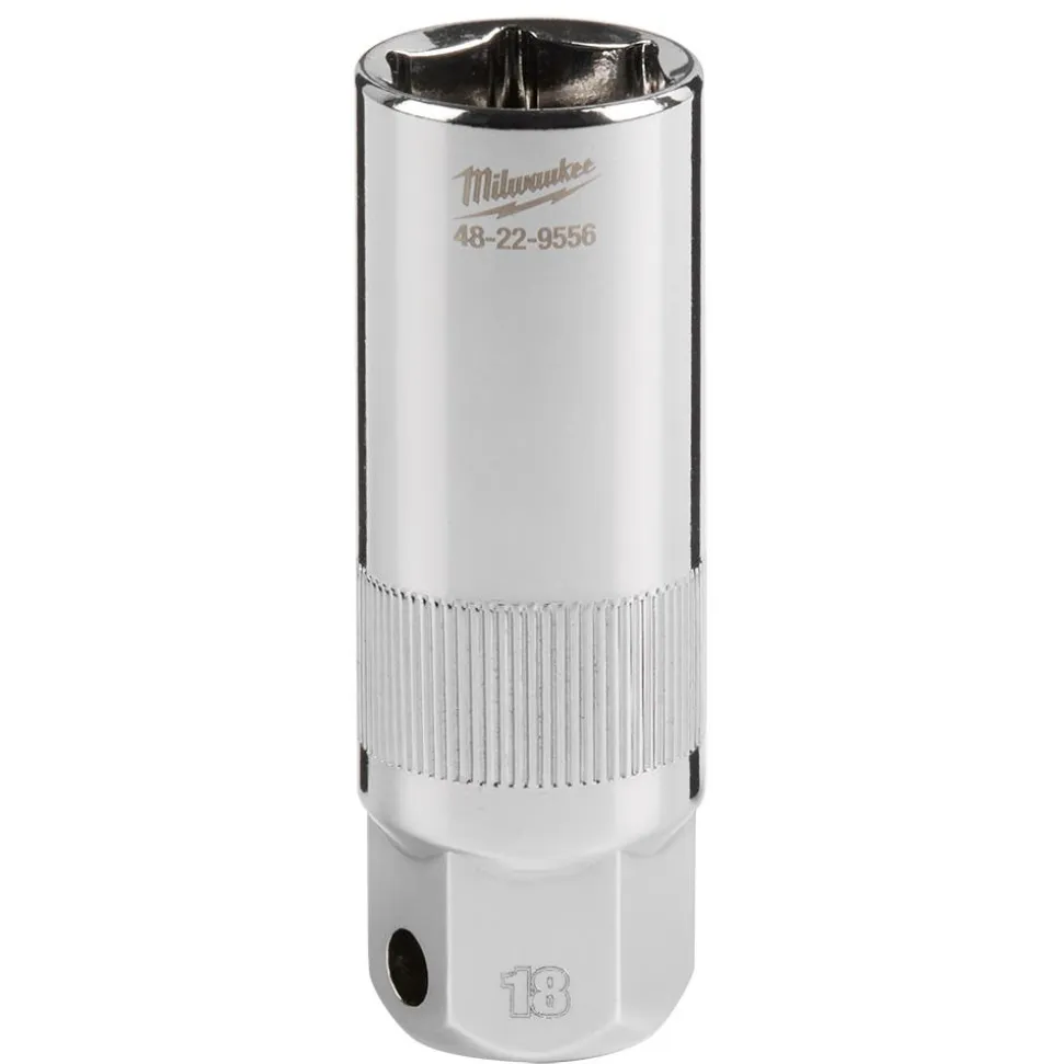 Milwaukee 3/8" Drive 18MM Spark Plug Socket 48-22-9556