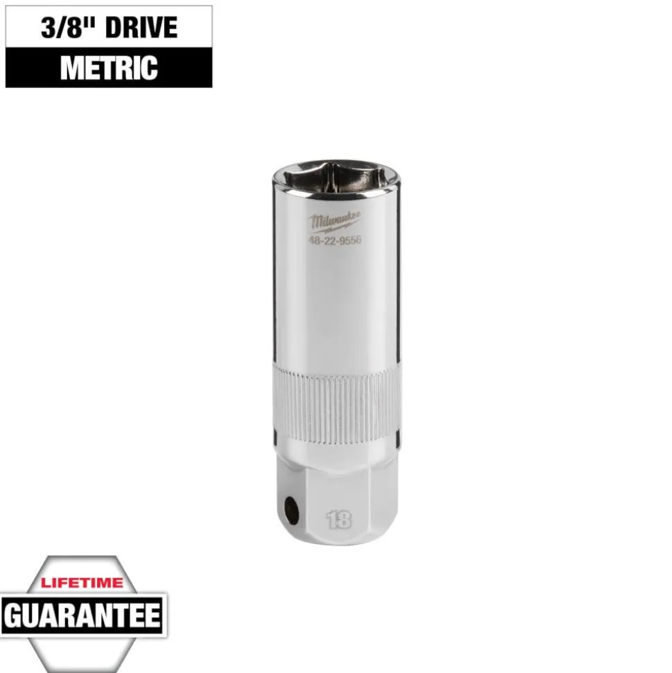 Milwaukee 3/8" Drive 18MM Spark Plug Socket 48-22-9556